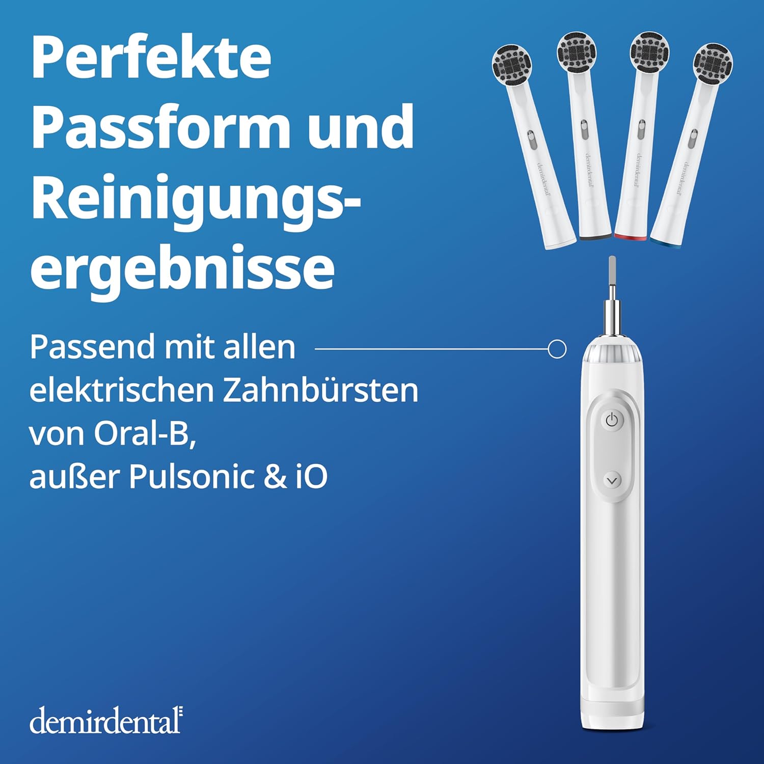 Medium Aufsteckbürsten für Oral-B Rundköpfe rotierend #farbe_weiß