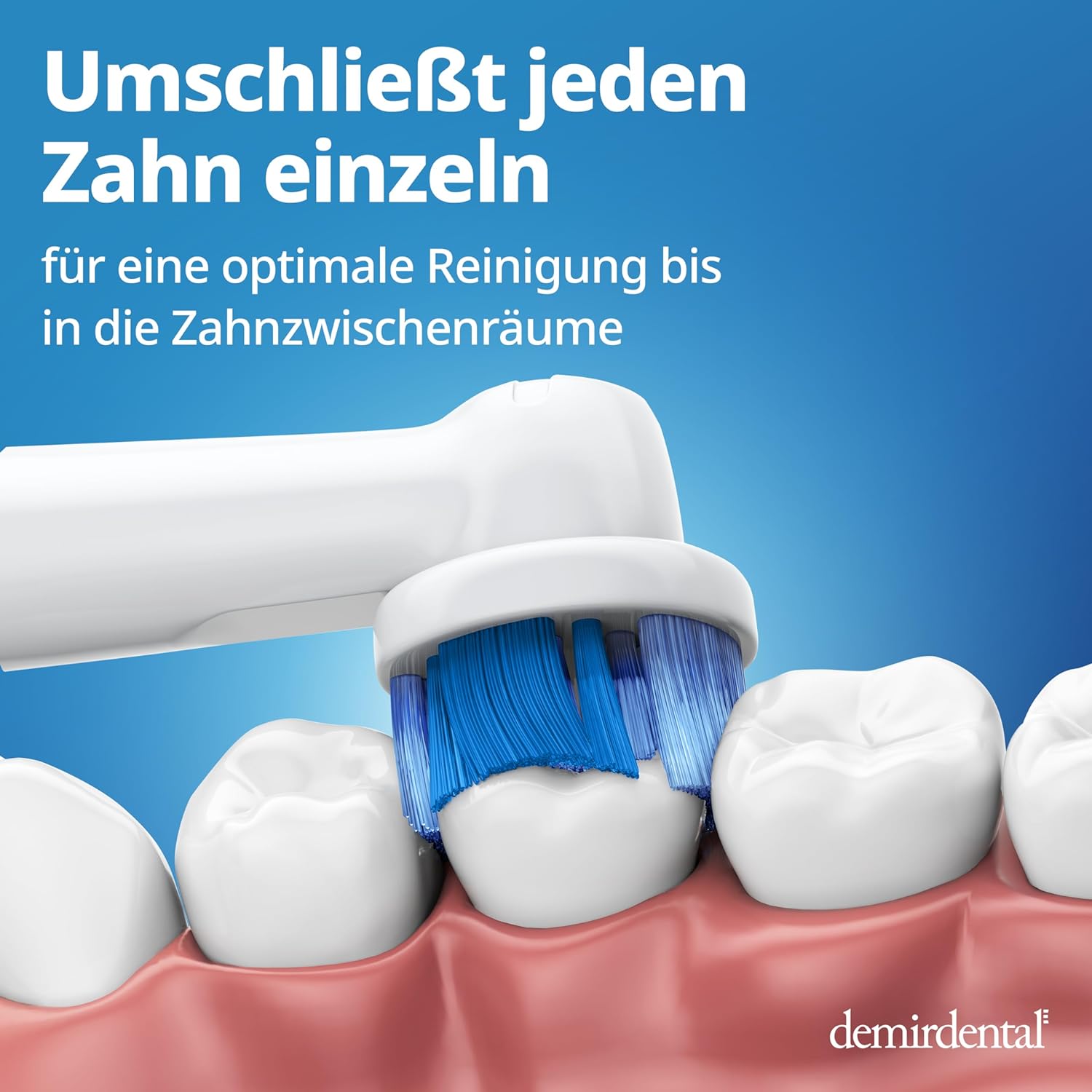 Medium Aufsteckbürsten für Oral-B Rundköpfe rotierend | Schwarz #farbe_weiß