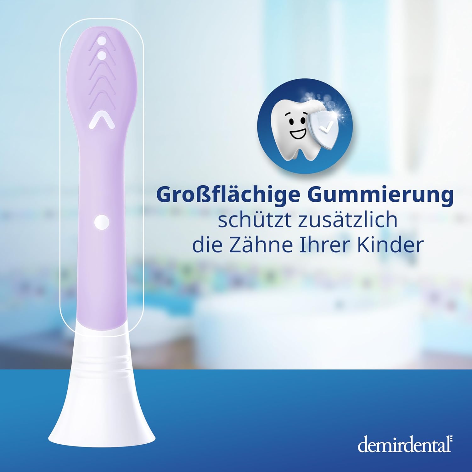 Testine di Ricambio per bambini per Philips Sonicare Kids | da 3 anni | Lilla | 3 pcs