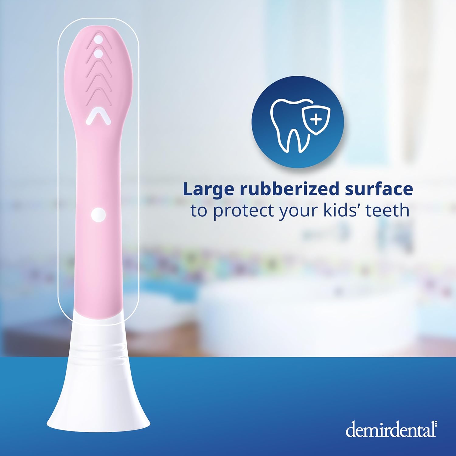 Kinder Aufsteckbürsten für Philips Sonicare Kids | ab 3 Jahren | Rosa