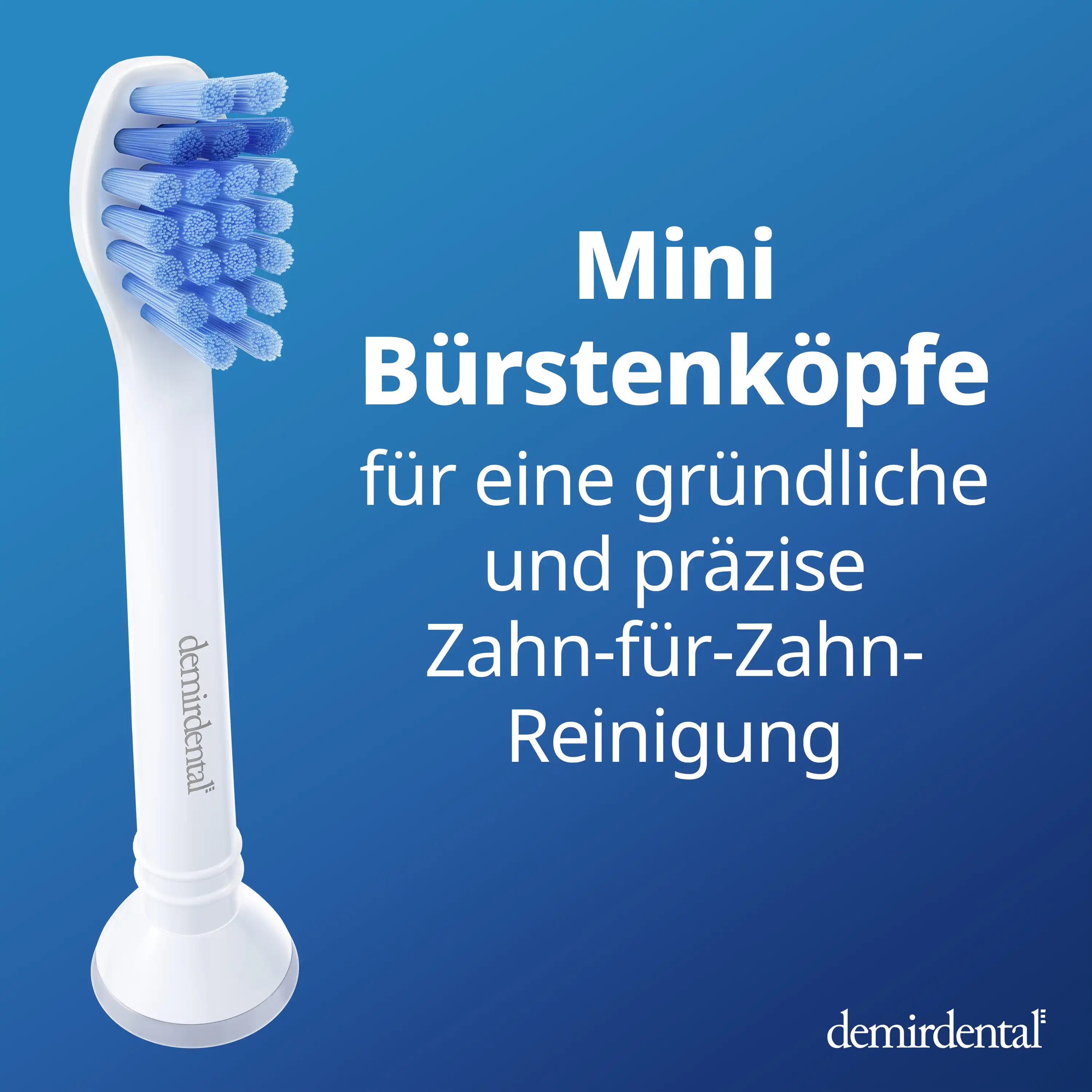Mini Medium Aufsteckbürsten für Philips Sonicare Proresults | Weiß