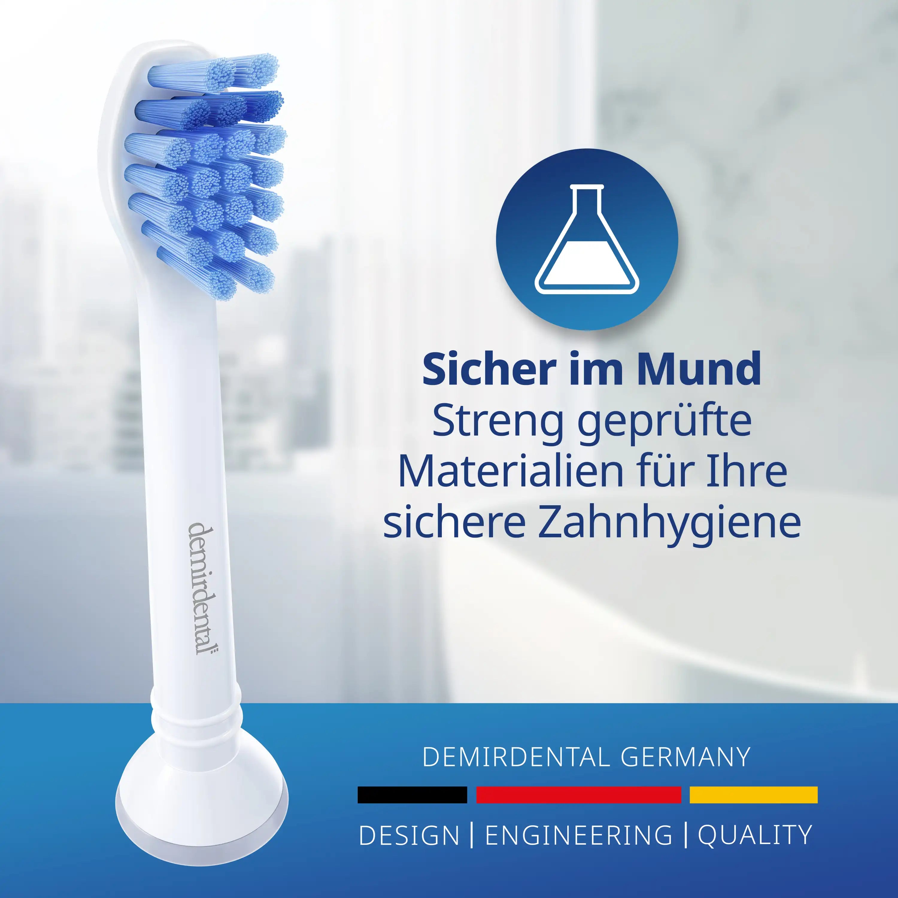 Mini Medium Aufsteckbürsten für Philips Sonicare Proresults | Weiß
