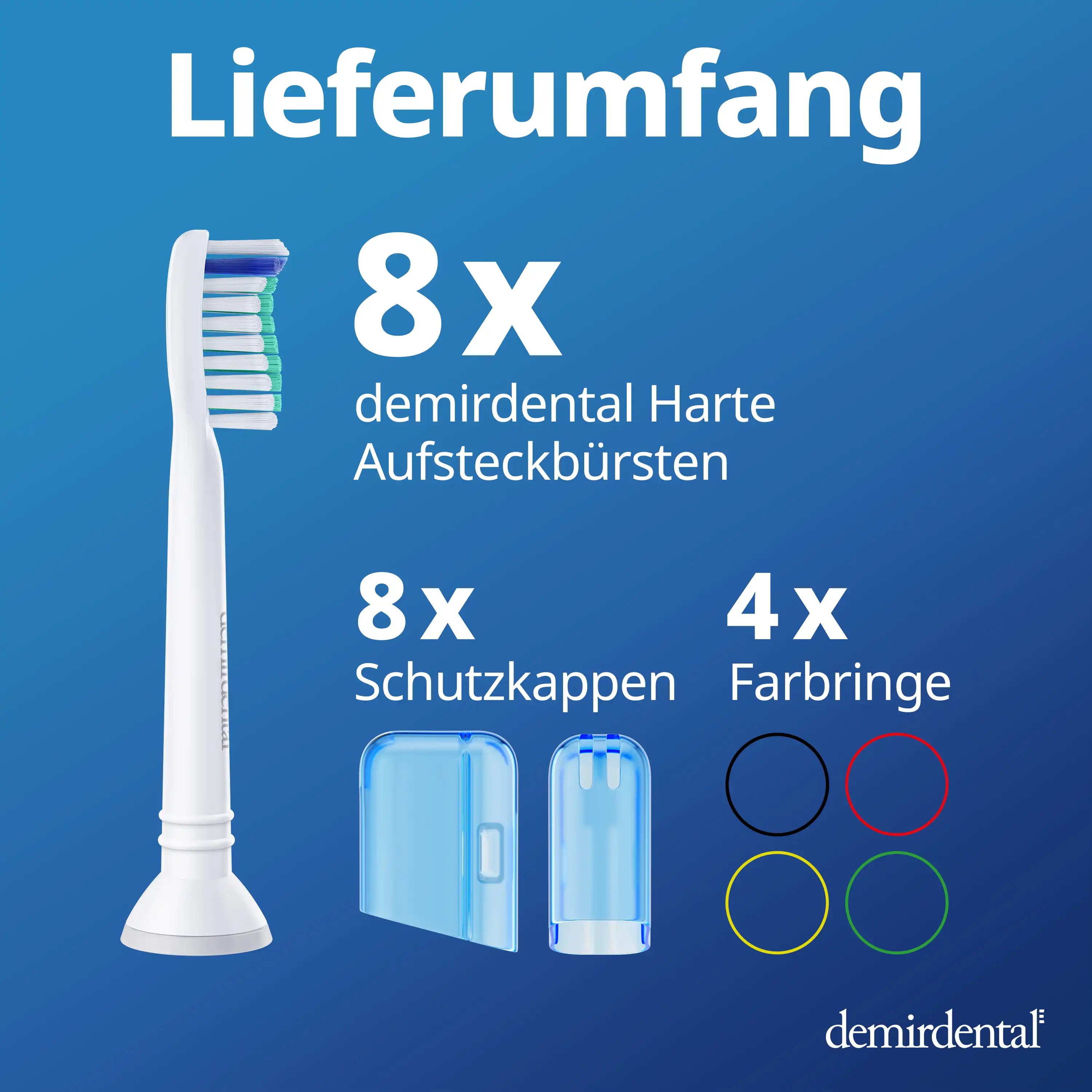 Harte Aufsteckbürsten für Philips Sonicare | Weiß