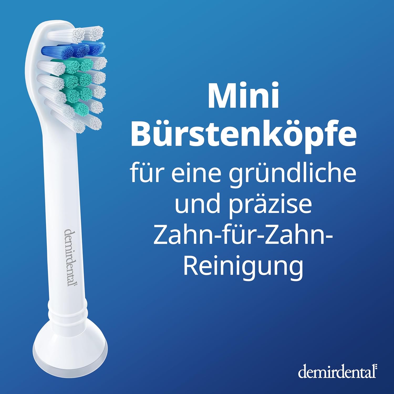 Harte Mini Aufsteckbürsten für Philips Sonicare | Weiß