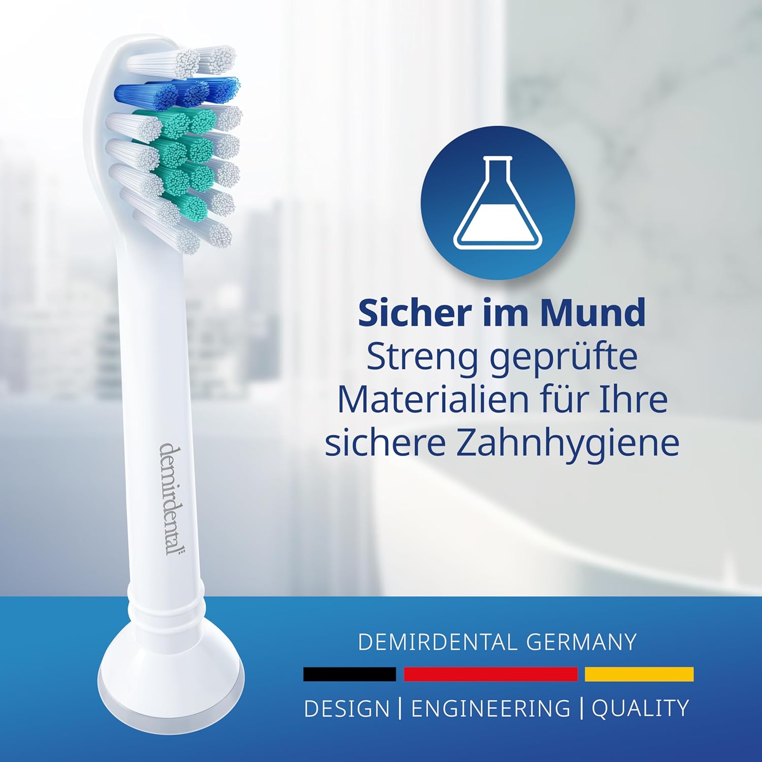 Harte Mini Aufsteckbürsten für Philips Sonicare | Weiß