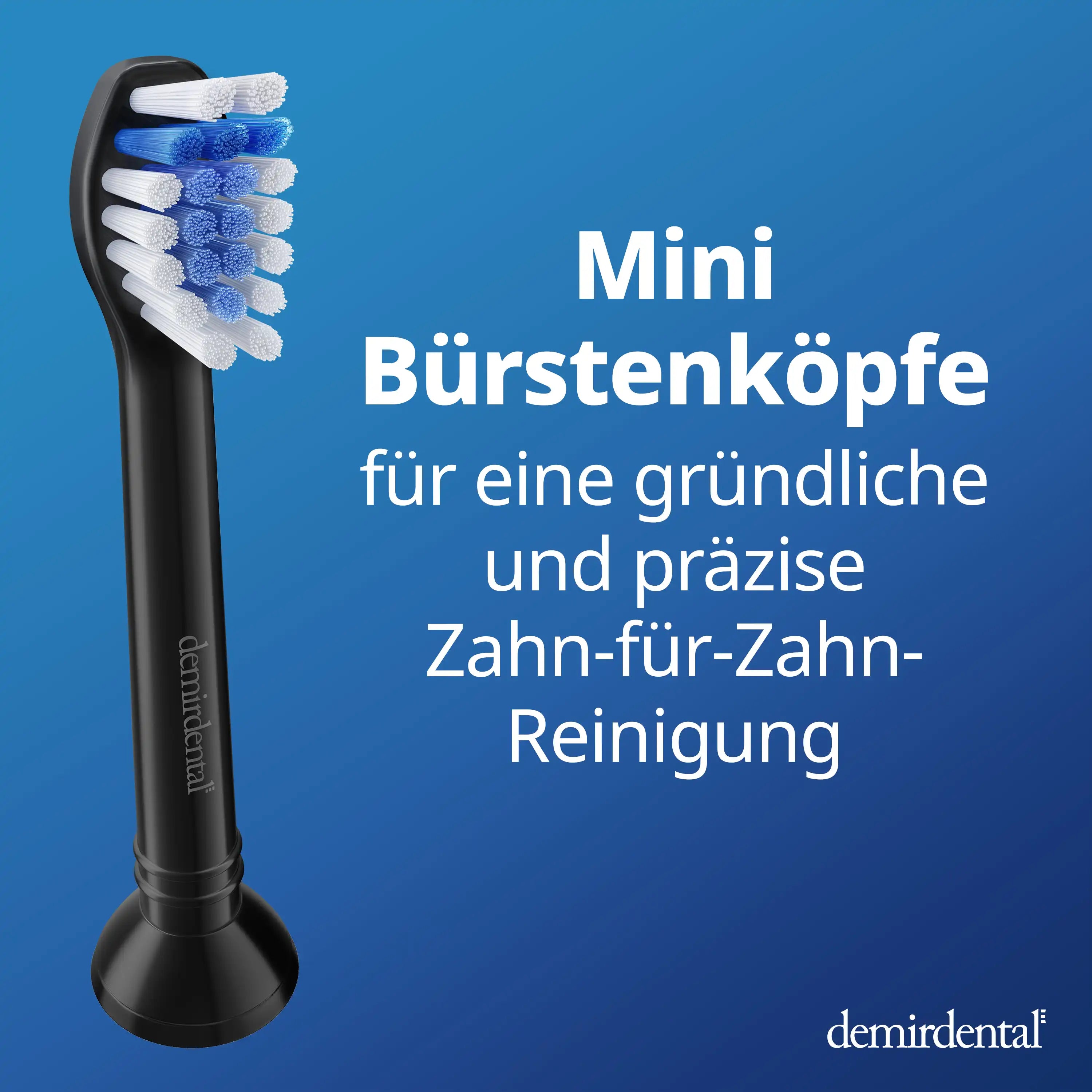 Mini Sensitive Aufsteckbürsten für Philips Sonicare | Schwarz