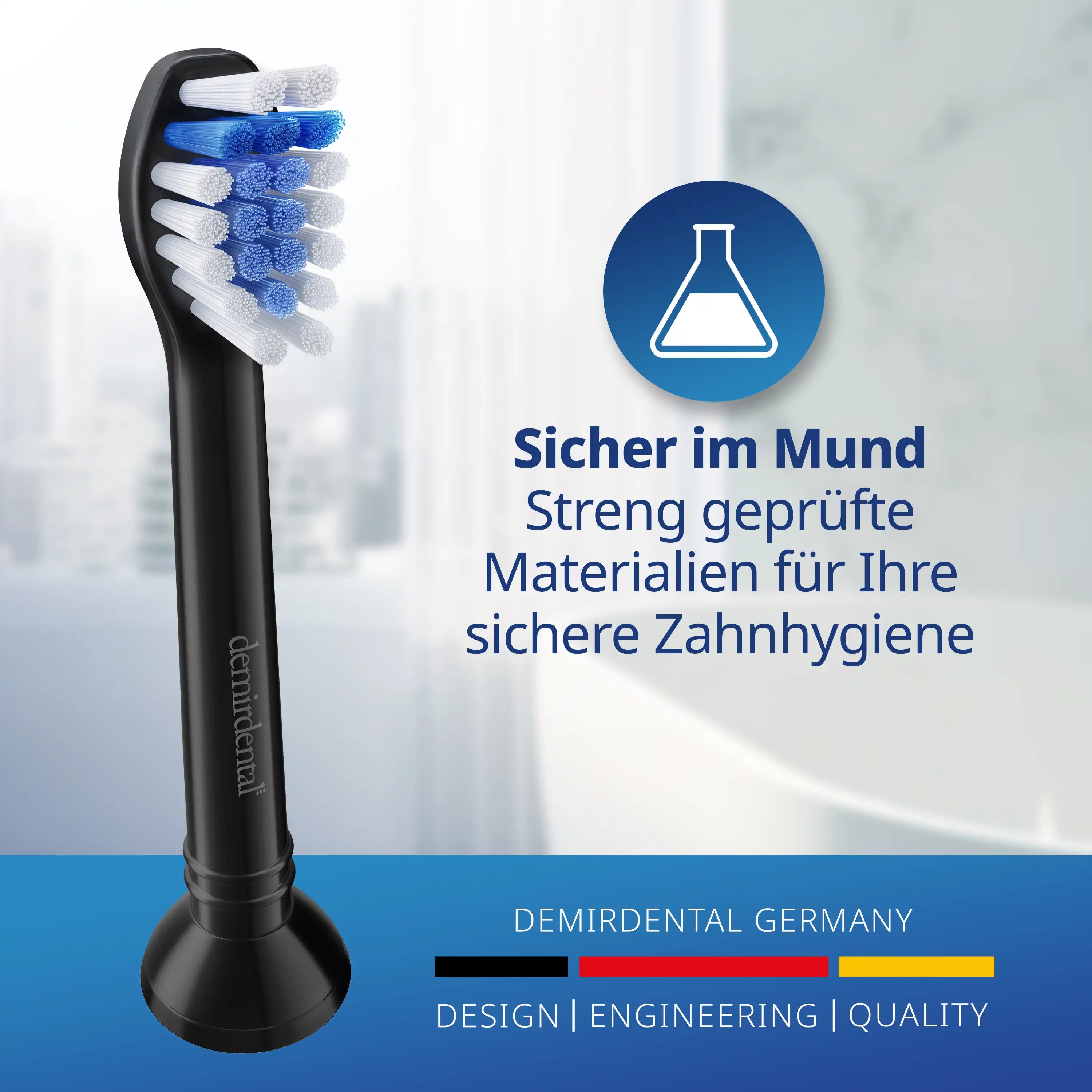 Mini Sensitive Aufsteckbürsten für Philips Sonicare | Schwarz