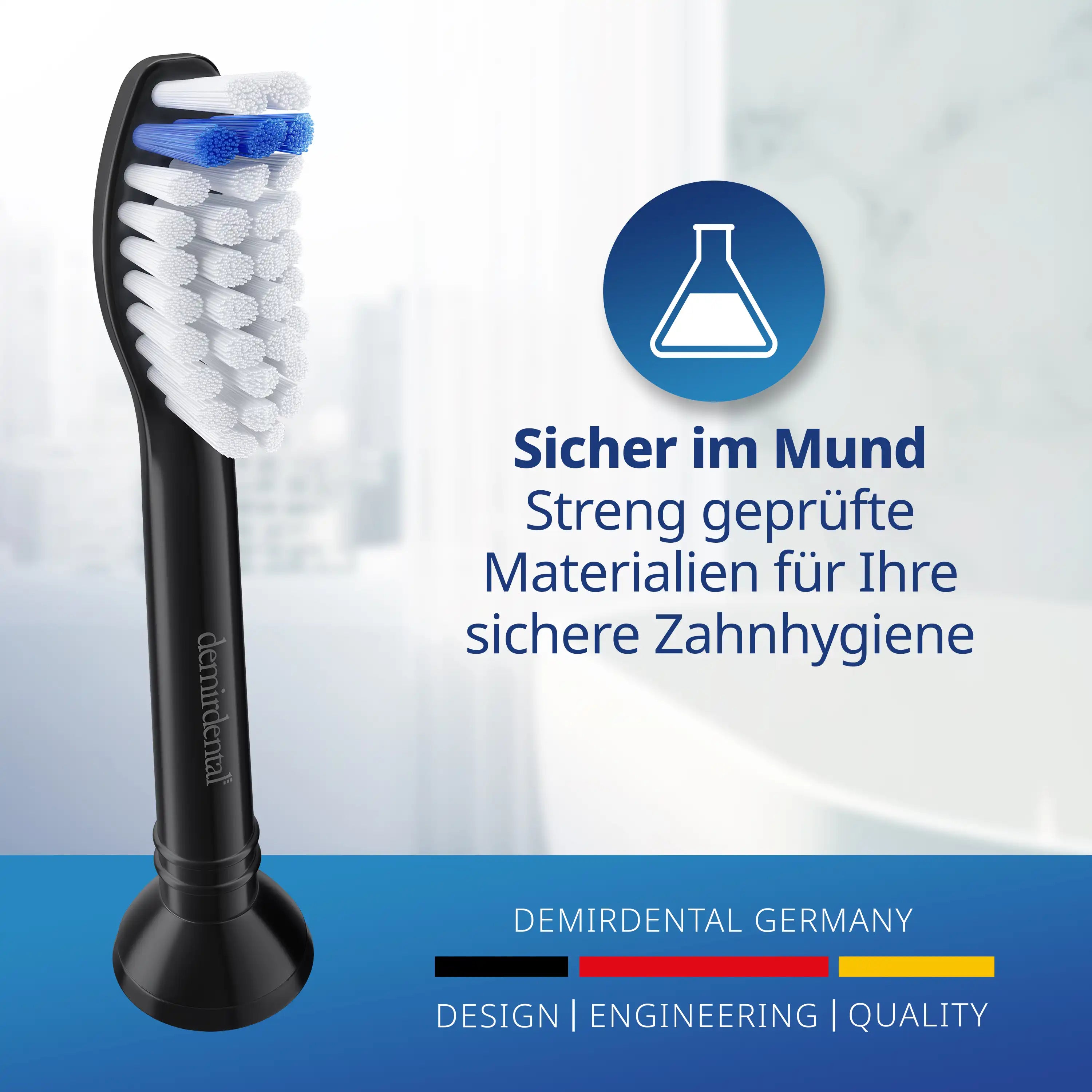 Extra Soft Aufsteckbürsten für Philips Sonicare | Schwarz