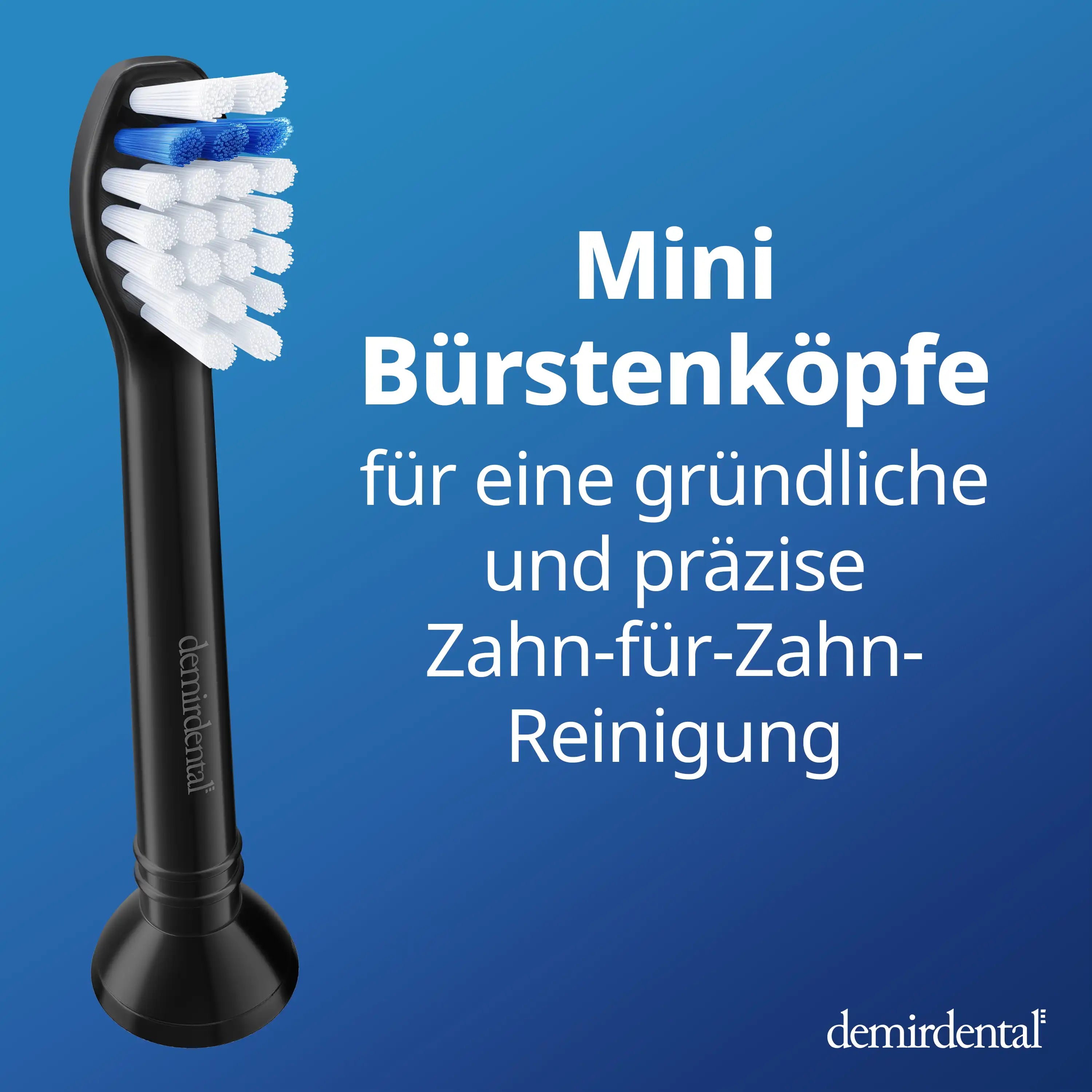 Mini Extra Soft Aufsteckbürsten für Philips Sonicare | Schwarz