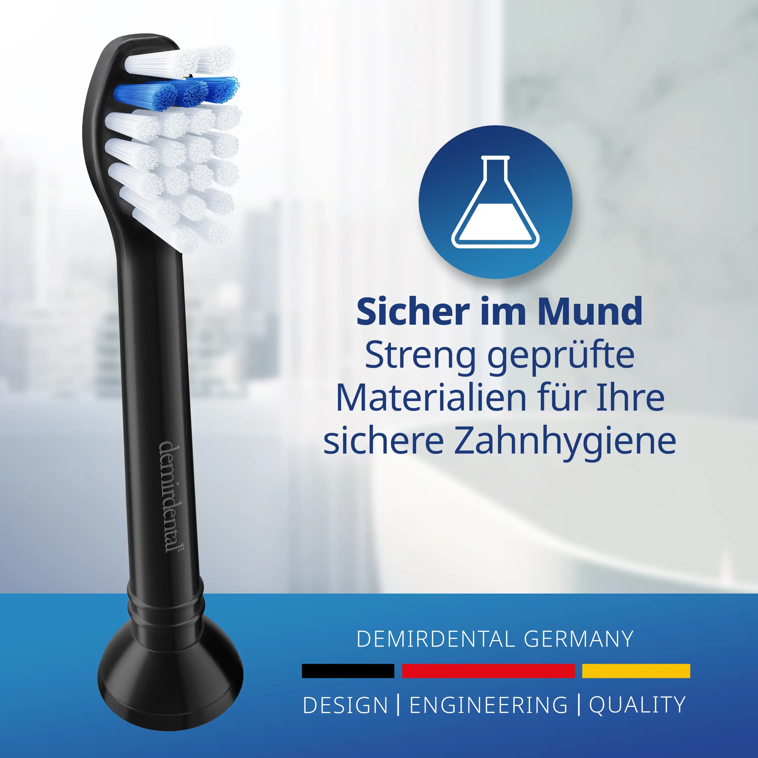 Mini Extra Soft Aufsteckbürsten für Philips Sonicare | Schwarz