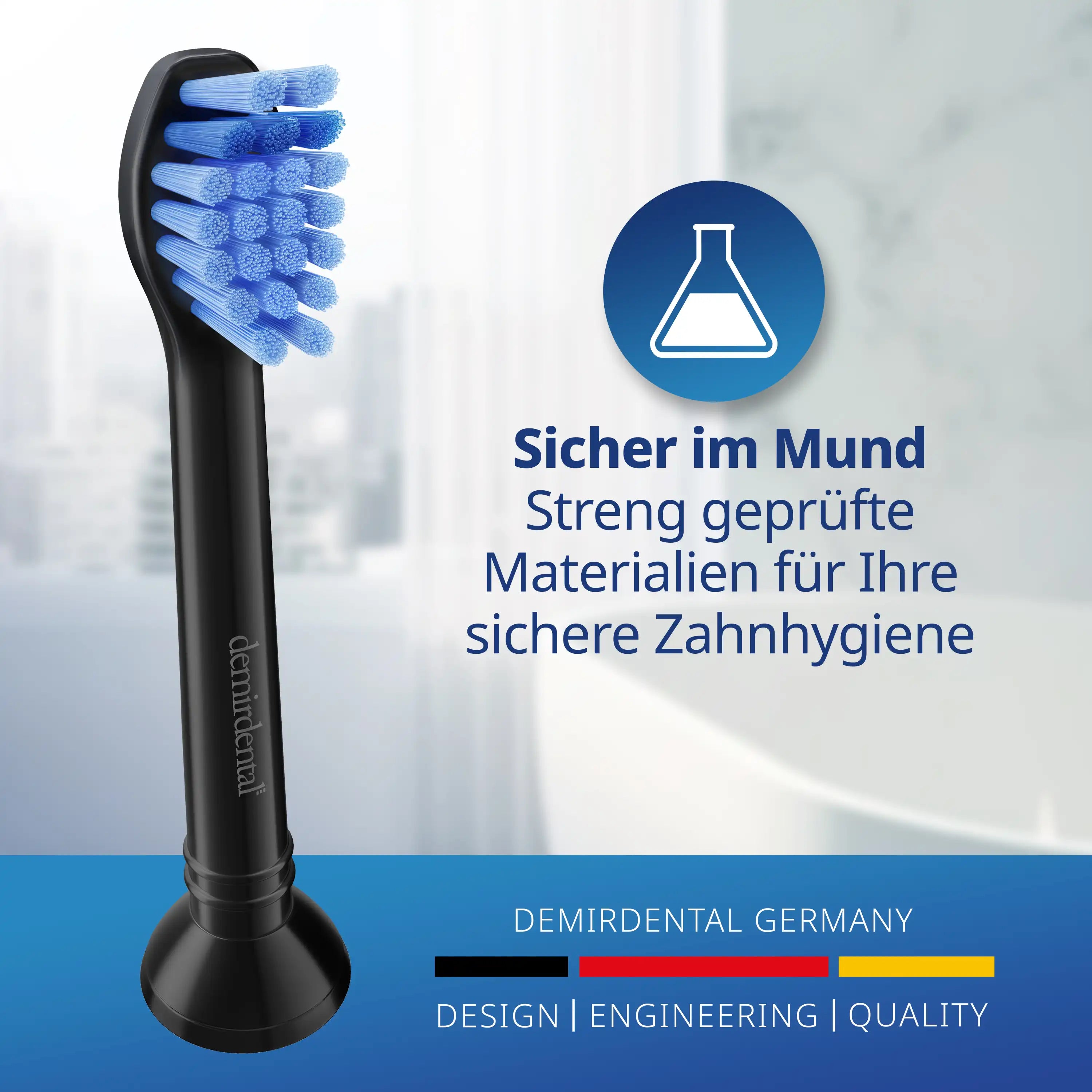 Mini Medium Aufsteckbürsten für Philips Sonicare Proresults | Schwarz