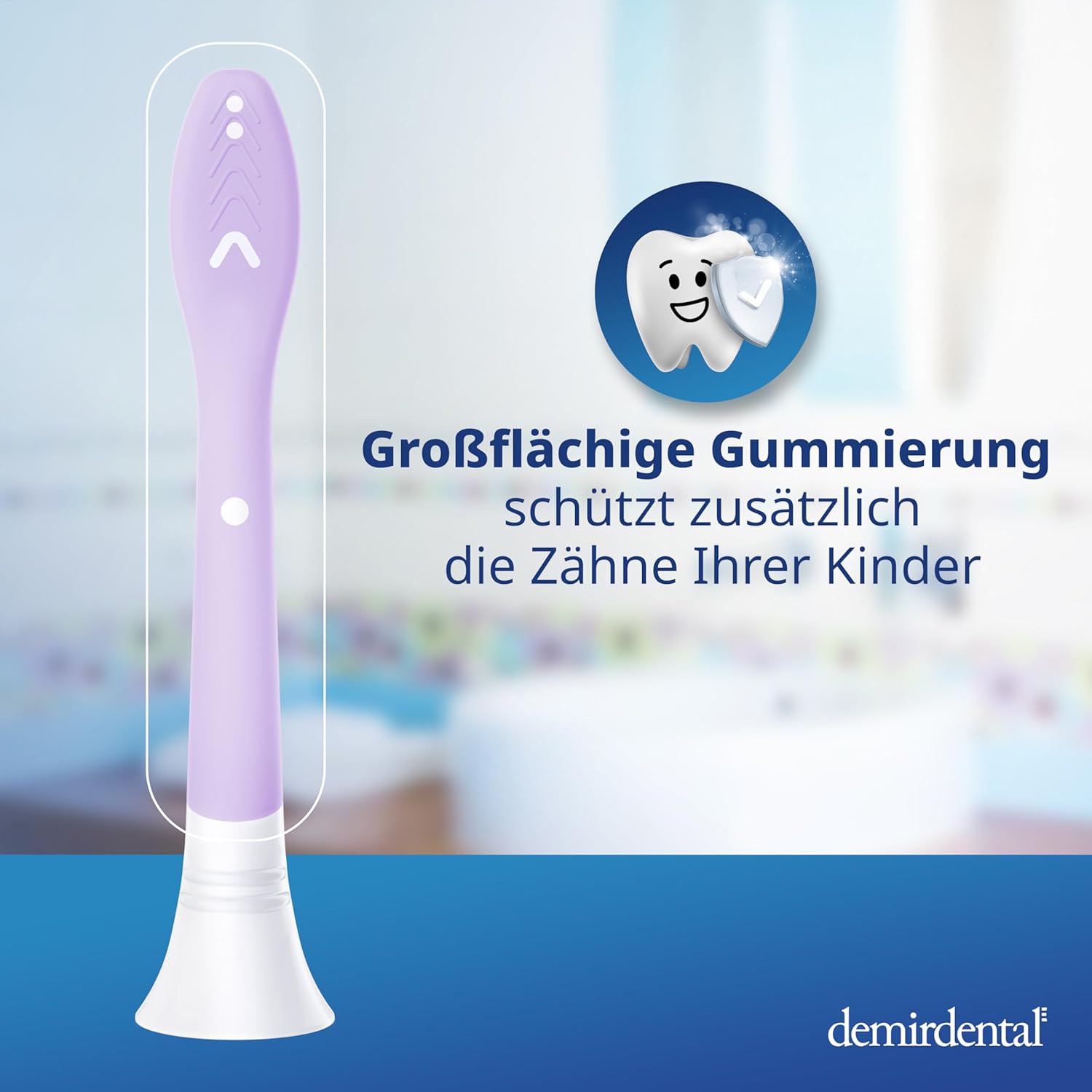Kinder Aufsteckbürsten für Philips Sonicare Kids | ab 7 Jahren | Lilac