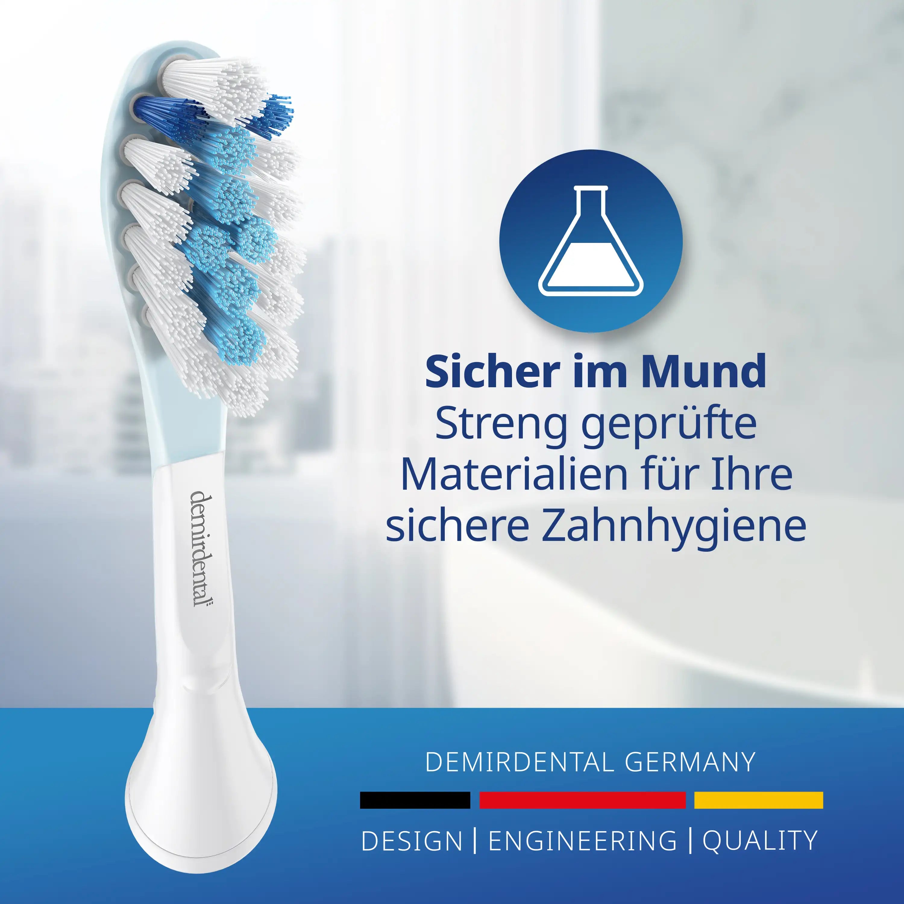 Maxi Medium Ersatzbürsten für Philips Sonicare C3 Premium Plaque Defence | Weiß