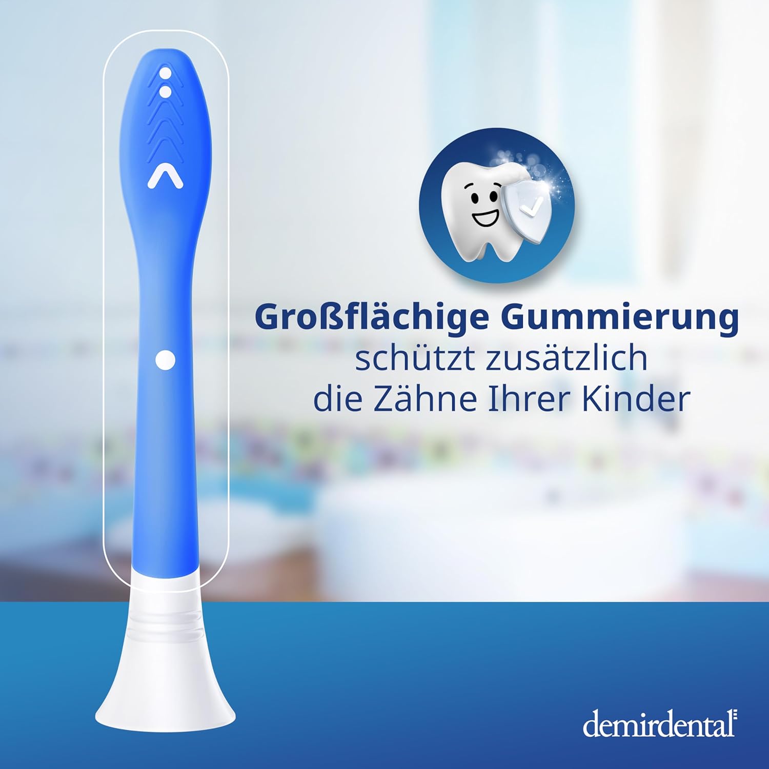 Kinder Aufsteckbürsten für Philips Sonicare Kids | ab 7 Jahren | Dunkelblau