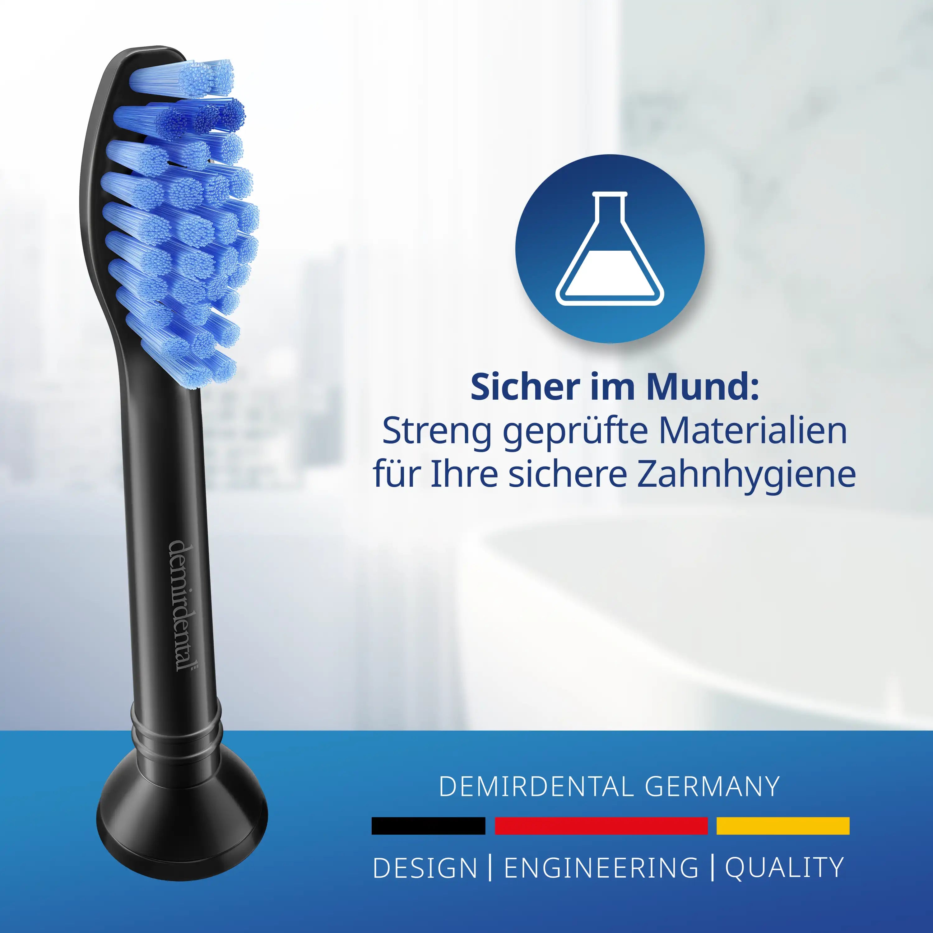 Medium Aufsteckbürsten für Philips Sonicare Proresults | Schwarz