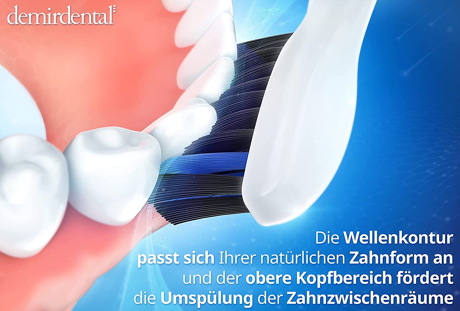 Medium Aufsteckbürsten mit Aktivkohle für Philips Sonicare | Weiß