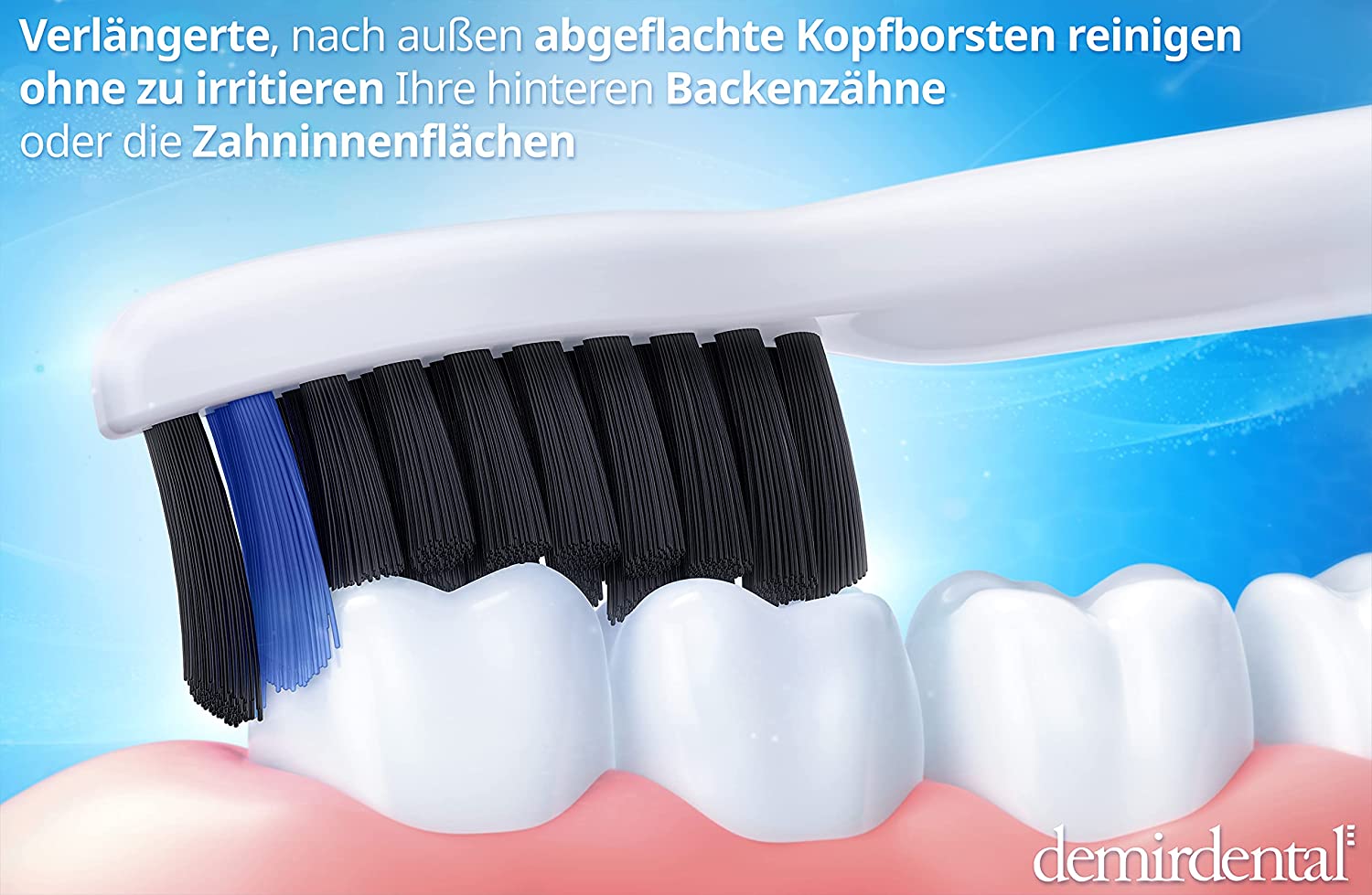 Medium Aufsteckbürsten mit Aktivkohle für Philips Sonicare | Weiß