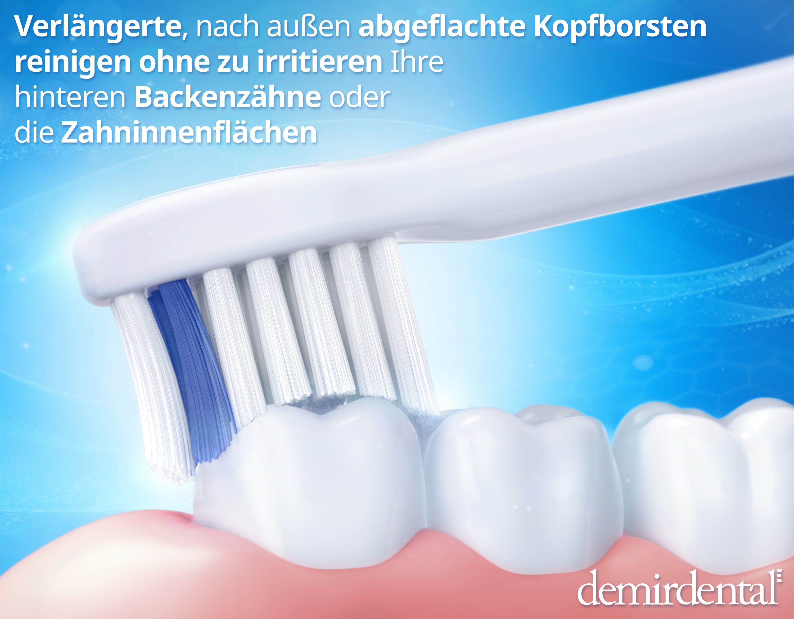 Harte Mini Aufsteckbürsten mit Aktivkohle für Philips Sonicare | Weiß