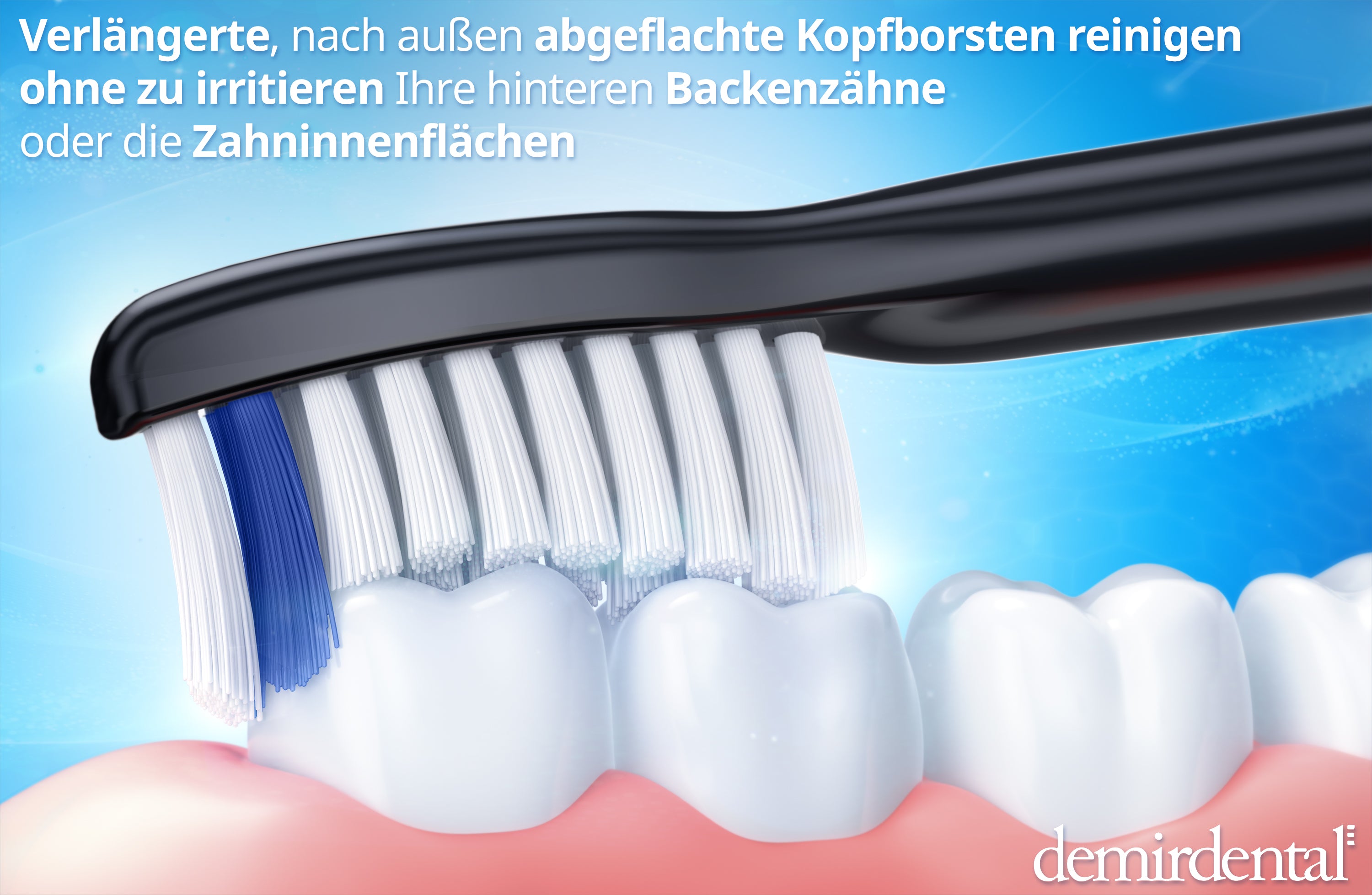 Extra Clean | Harte Aufsteckbürsten für Philips Sonicare | Schwarz
