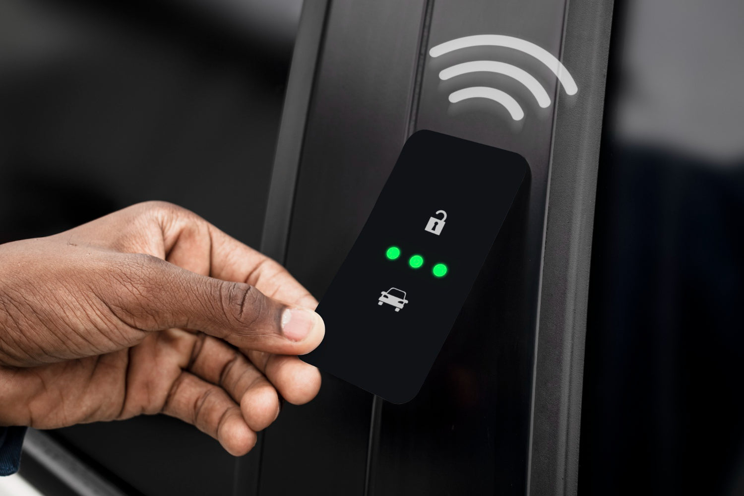 Entriegeln der Autotür mit Chipkarte