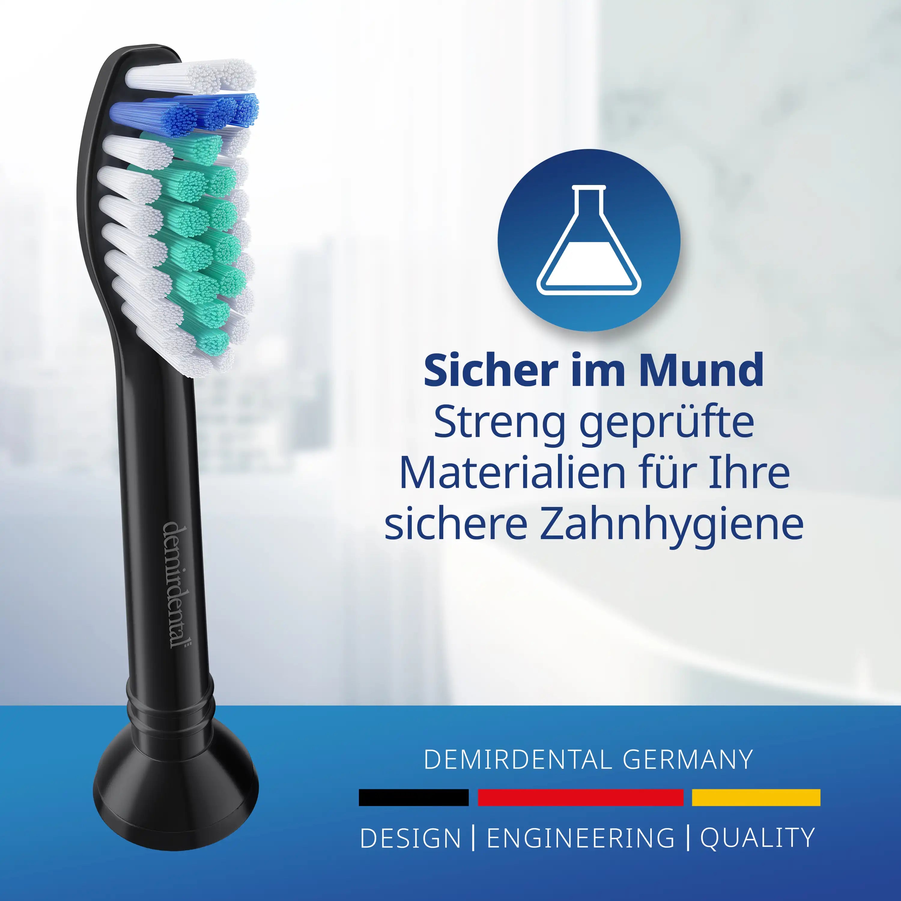 Harte Aufsteckbürsten für Philips Sonicare | Schwarz