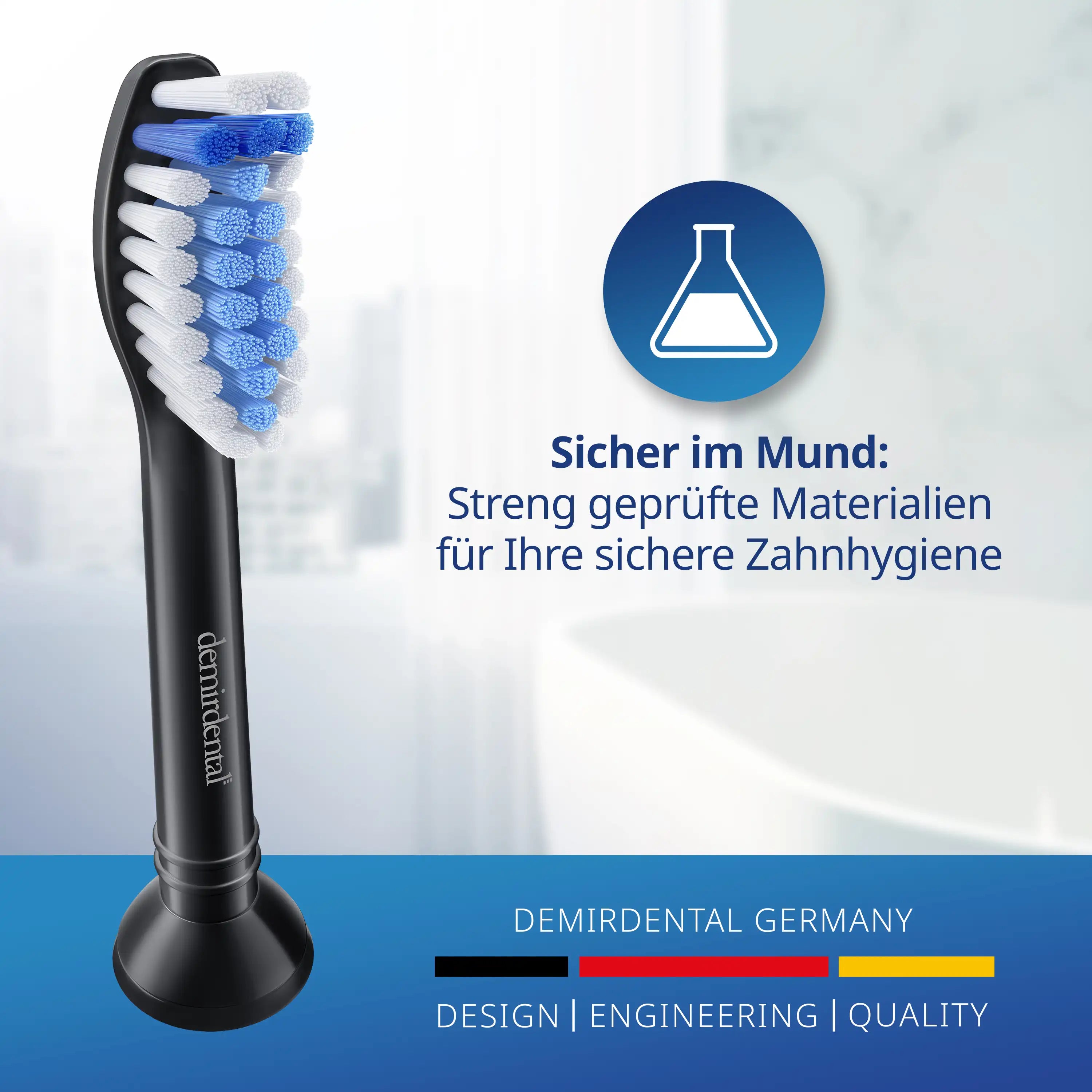 Sensitive Aufsteckbürsten für Philips Sonicare | Schwarz