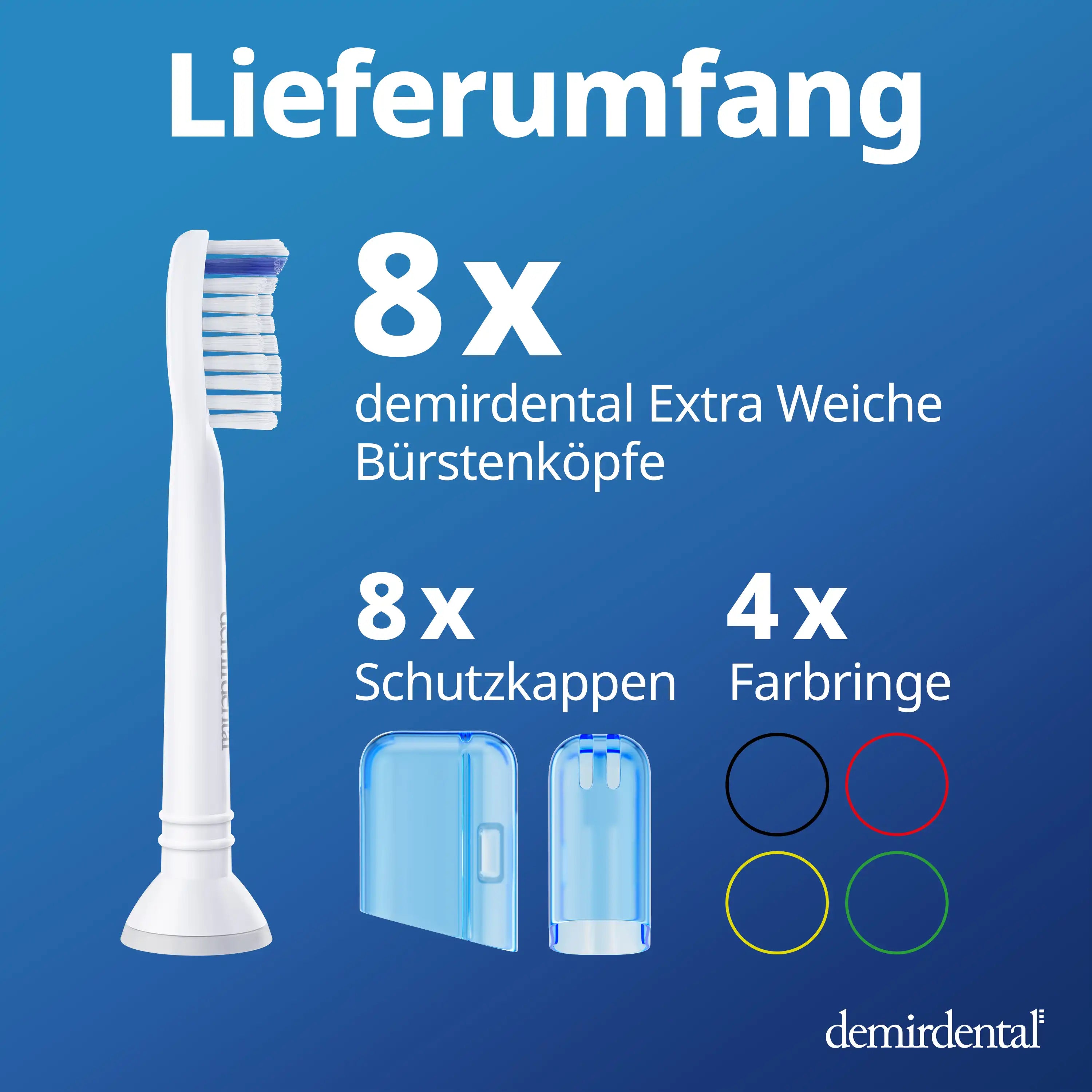 Extra Soft Aufsteckbürsten für Philips Sonicare | Weiß