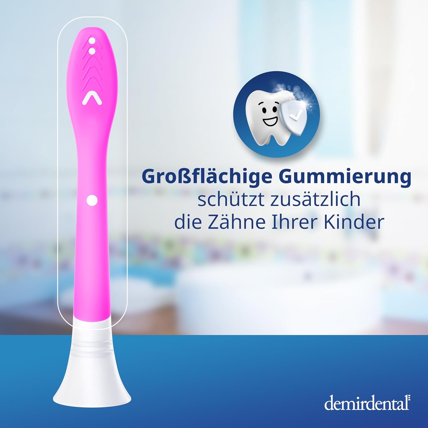 Kinder Aufsteckbürsten für Philips Sonicare Kids | ab 7 Jahren | Magenta