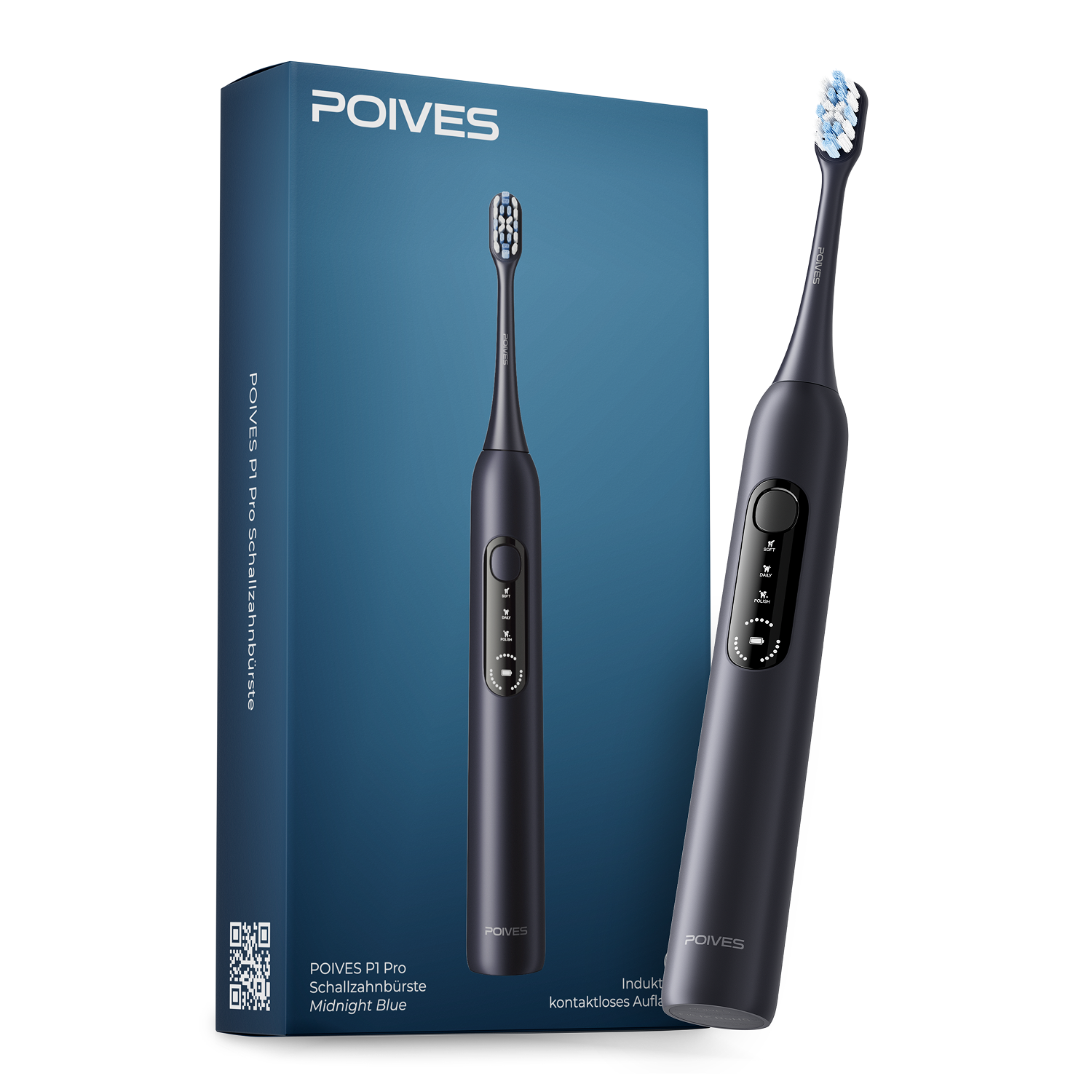 POIVES P1 Pro Schallzahnbürste - Midnight Blue