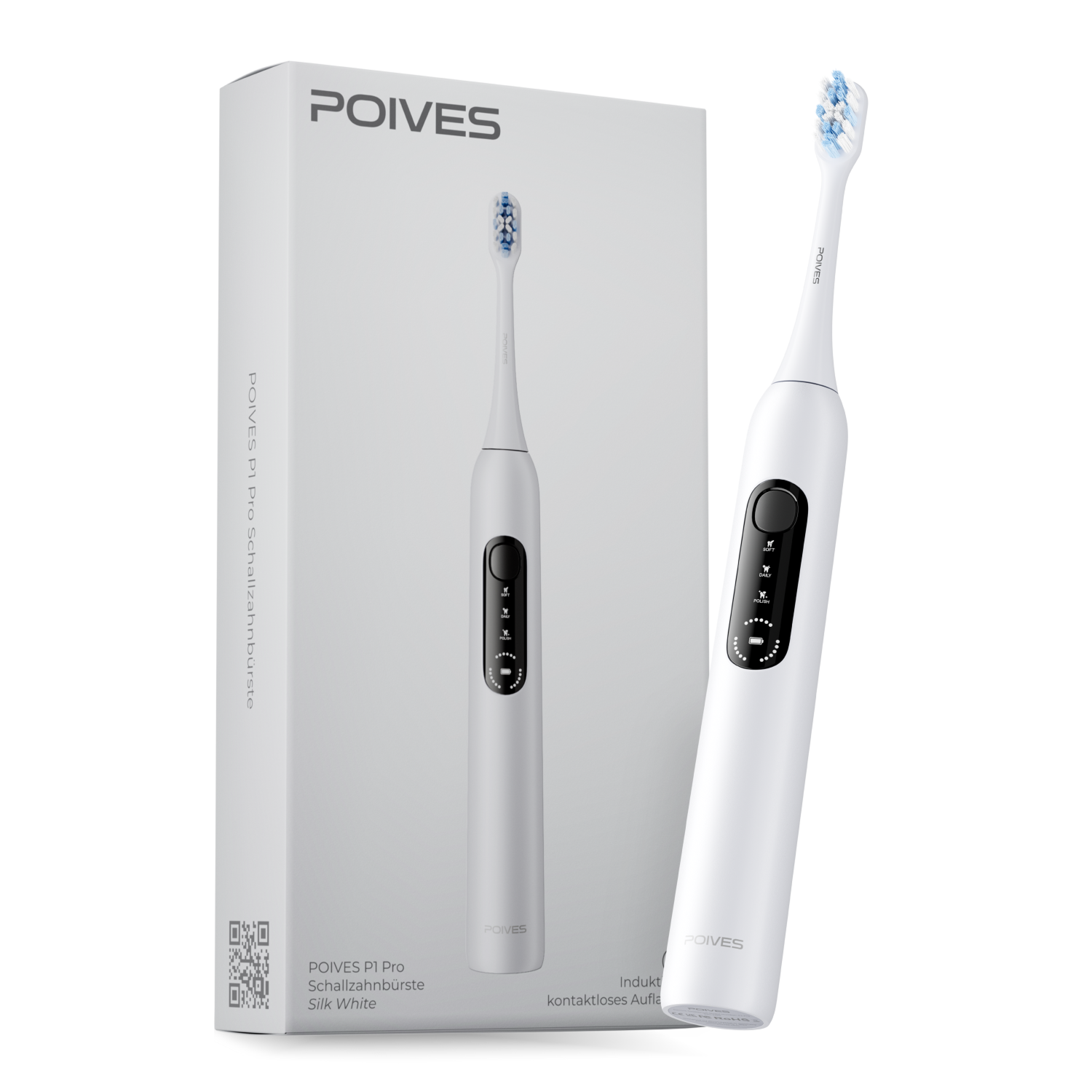 POIVES P1 Pro Schallzahnbürste - Silk White