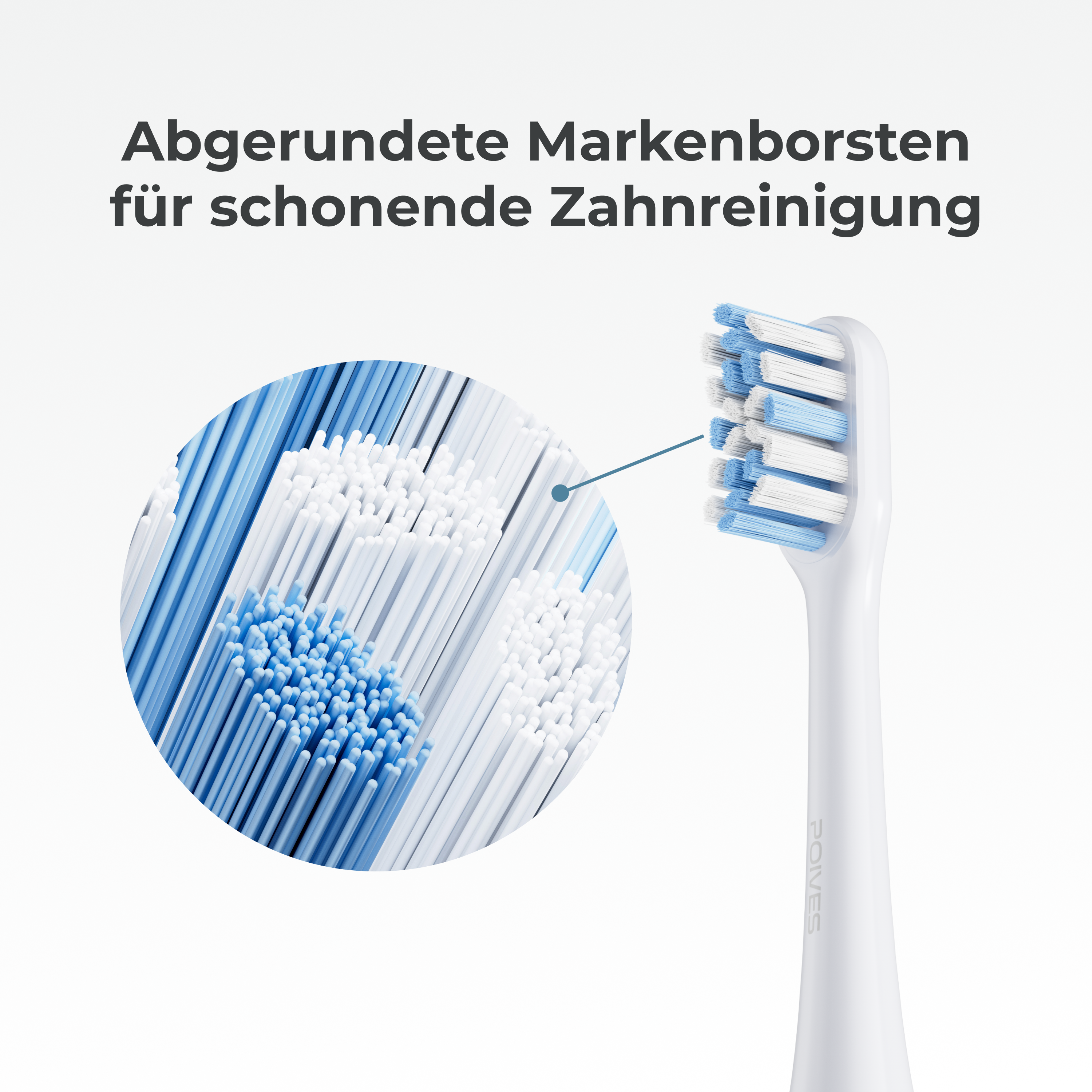 POIVES P1 Pro Schallzahnbürste - Silk White