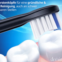 Mini Extra Soft Aufsteckbürsten für Philips Sonicare | Schwarz | HX6084eb | 4er Paket