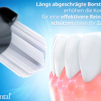 Sensitive Aufsteckbürsten für Philips Sonicare | Schwarz | HX6054b | 4er Paket