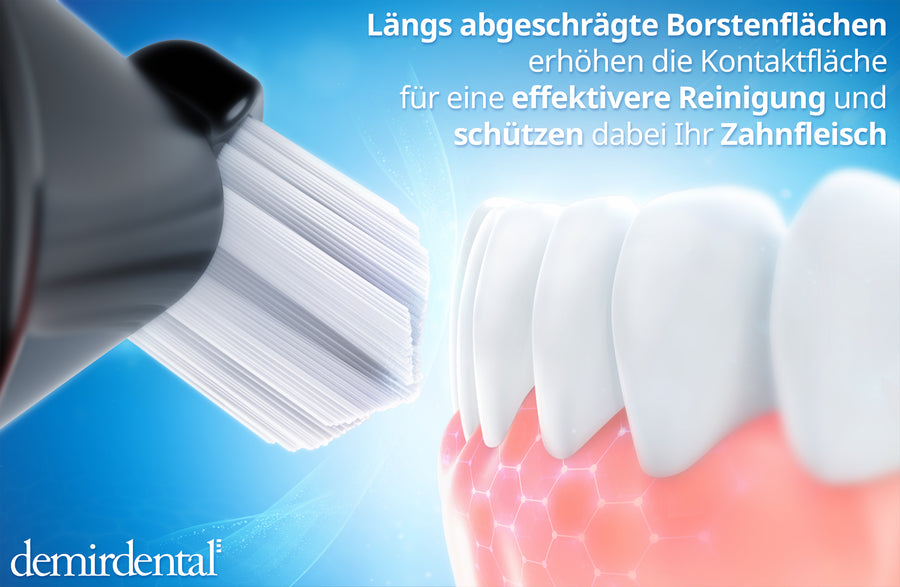 Harte Aufsteckbürsten für Philips Sonicare | Schwarz | HX7034b | 4er Paket