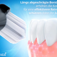 Extra Clean | Harte Aufsteckbürsten für Philips Sonicare | Schwarz | HX6068XB | 8er Paket