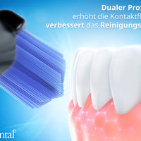 Medium Aufsteckbürsten für Philips Sonicare Proresults | Schwarz | HX6018b | 8er Paket