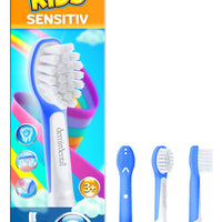 Kinder Aufsteckbürsten für Philips Sonicare Kids | ab 3 Jahren | Dunkelblau | 3er Paket